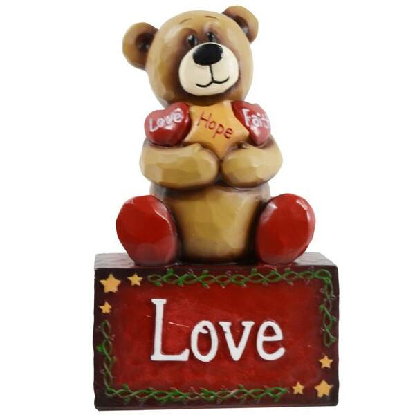 Item 127367 Bear On Block Figure