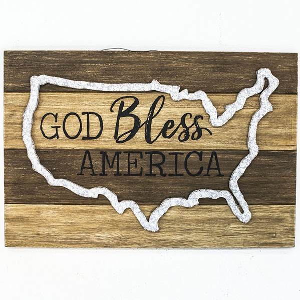 Item 127862 God Bless America Sign