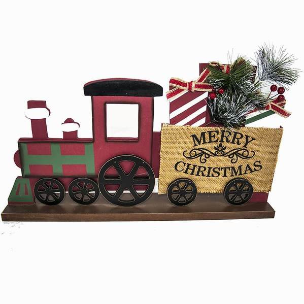 Item 128102 Red Christmas Train On Base
