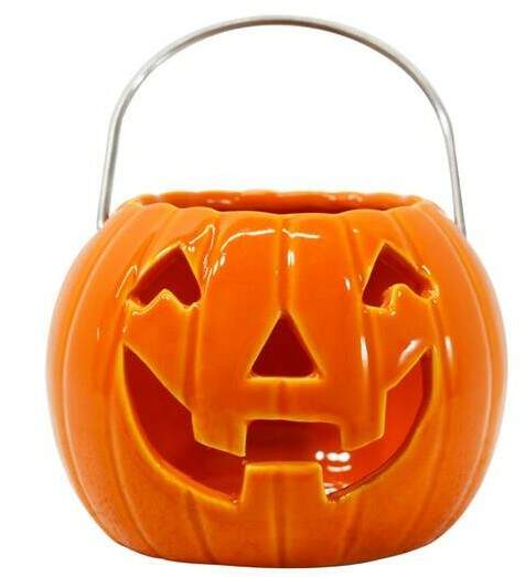 Item 128154 Stoneware Jack-o-lantern