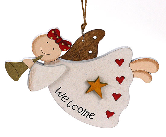 Item 128256 Welcome Angel Ornament
