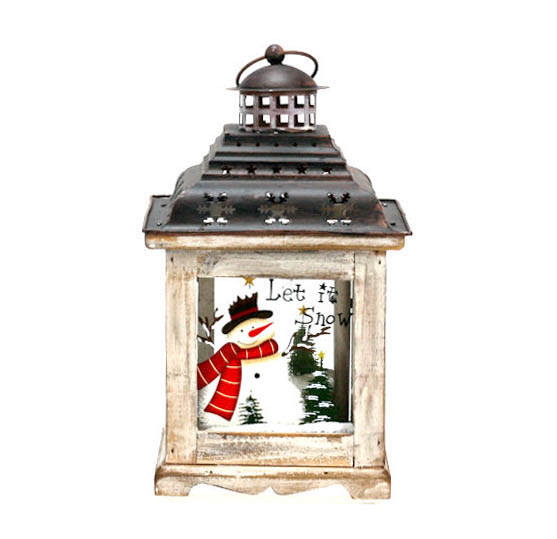Item 128414 Snowman Lantern