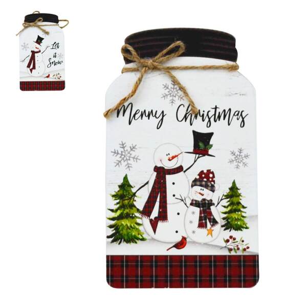 Item 128613 Christmas Mason Jar Tag