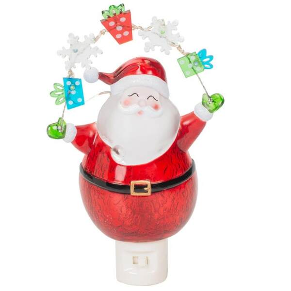 Item 134033 Santa With LED Garland Nightlight
