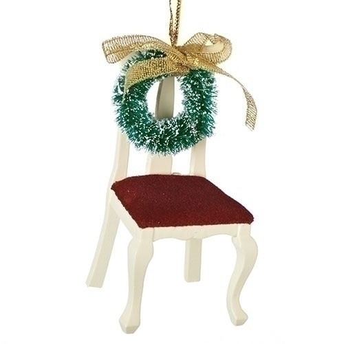 Item 134082 Chair With Wreath Ornament