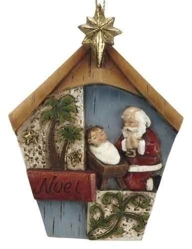 Item 134138 Kneeling Santa Ornament