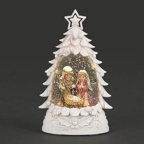 Item 134150 Lighted Holy Family Shimmer Tree