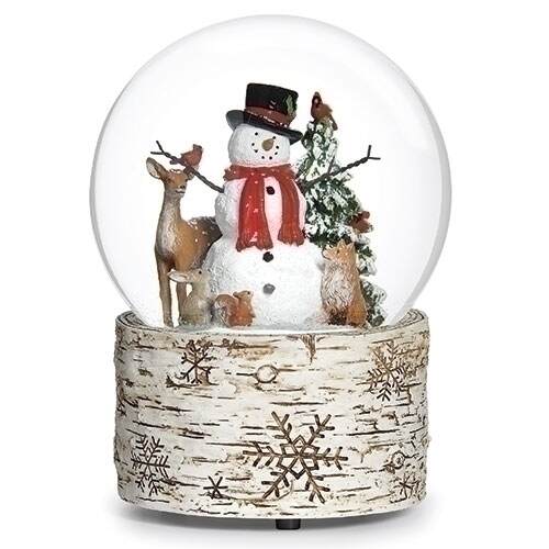 Item 134163 Musical Dome Snowman And Animals