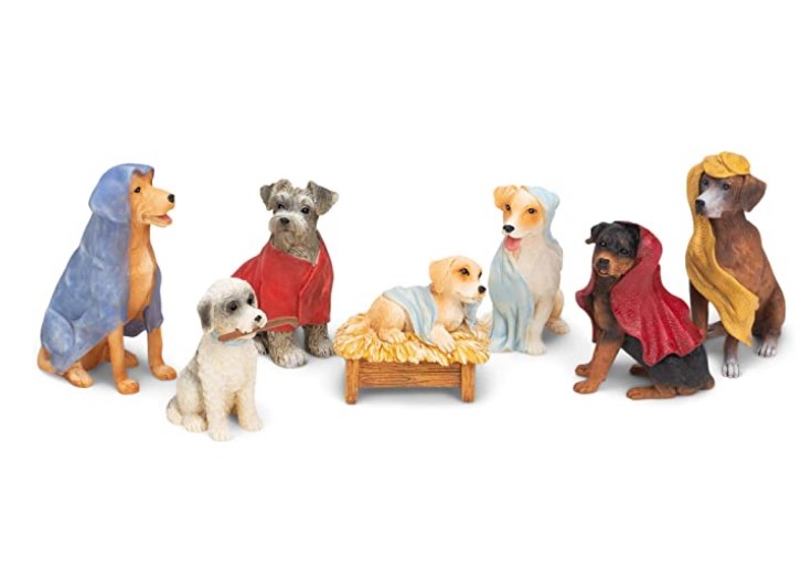 Item 134199 7 Piece Dog Nativity Set