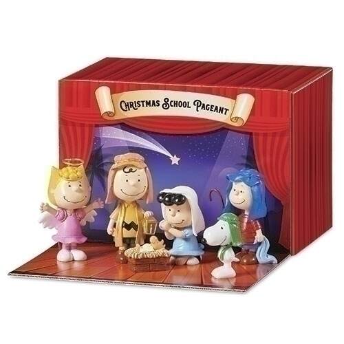 Item 134202 Peanuts Pageant 6pc Set With Carry Box