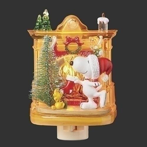 Item 134207 Snoopy Fireplace Nightlight