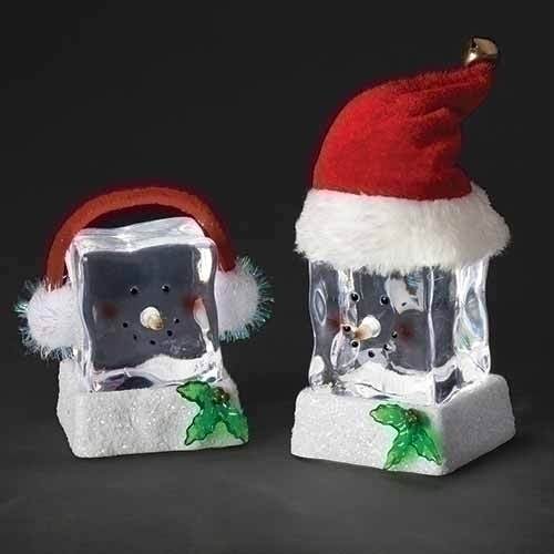 Item 134266 LED Snowman Cubes Ornament