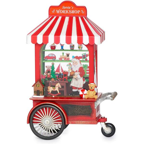 Item 134299 LED Swirl Toy Cart With Santa