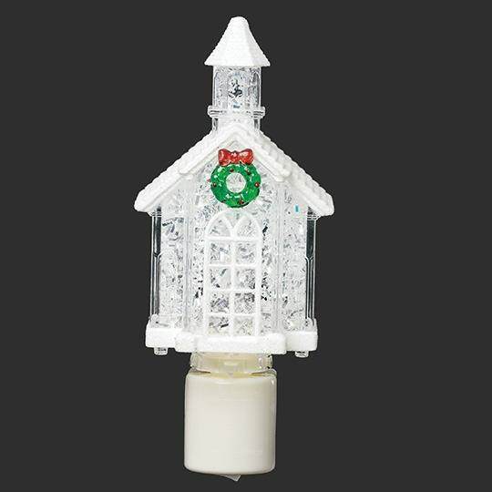 Item 135031 LED White Church Night Light