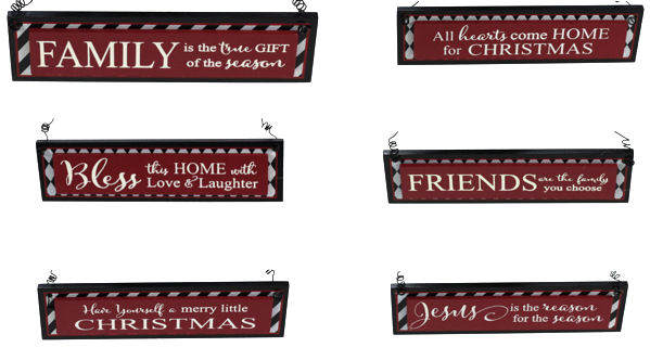 Item 140023 Holiday Message Ornament