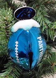 Item 141209 Carolina Panthers Football Bell Ornament
