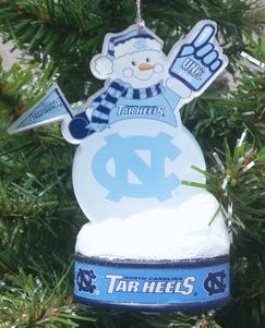 Item 141271 University of North Carolina Tar Heels LED Snowman Ornament