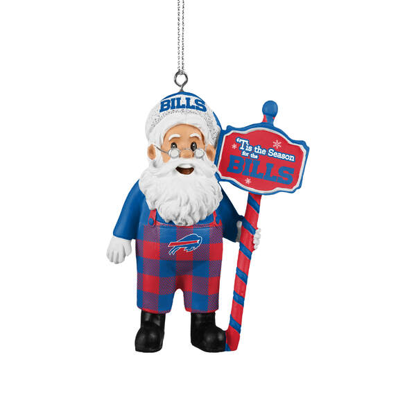 Item 143116 Buffalo Bills Santa Overalls Ornament