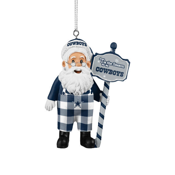 Item 143121 Dallas Cowboys Santa Overalls Ornament