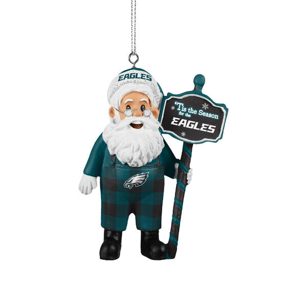 Item 143143 Philadelphia Eagles Santa Overalls Ornament