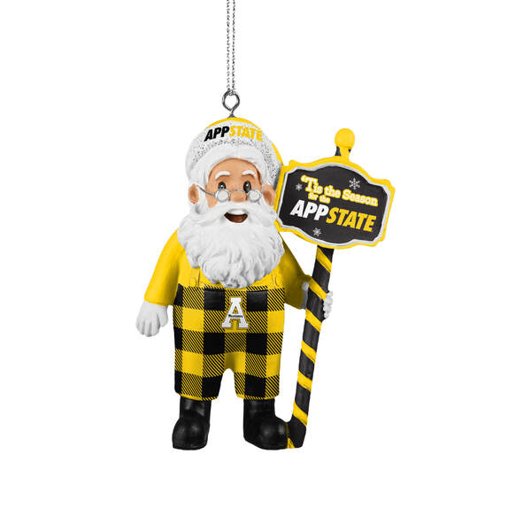 Item 143152 Appalachian State Santa Overalls Ornament