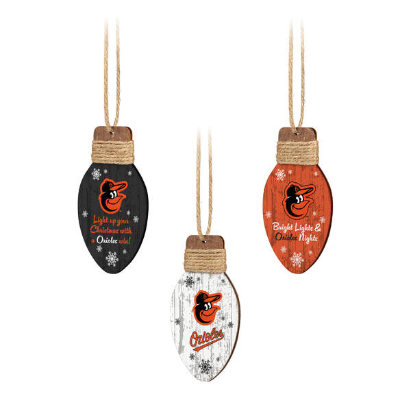 Item 143256 Baltimore Orioles Holiday Light Ornament
