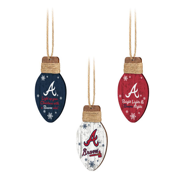 Item 143257 Atlanta Braves Holiday Light Ornament