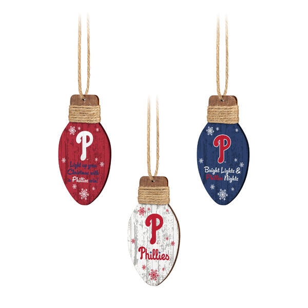 Item 143259 Philadelphia Phillies Holiday Light Ornament