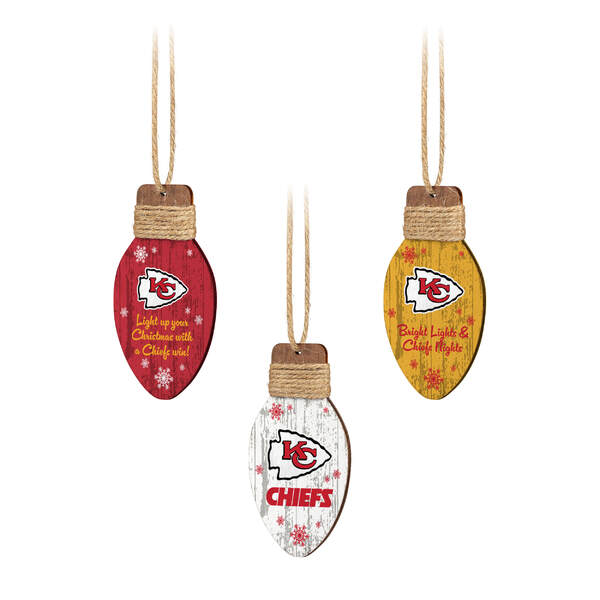 Item 143264 Kansas City Chiefs Holiday Light Ornament