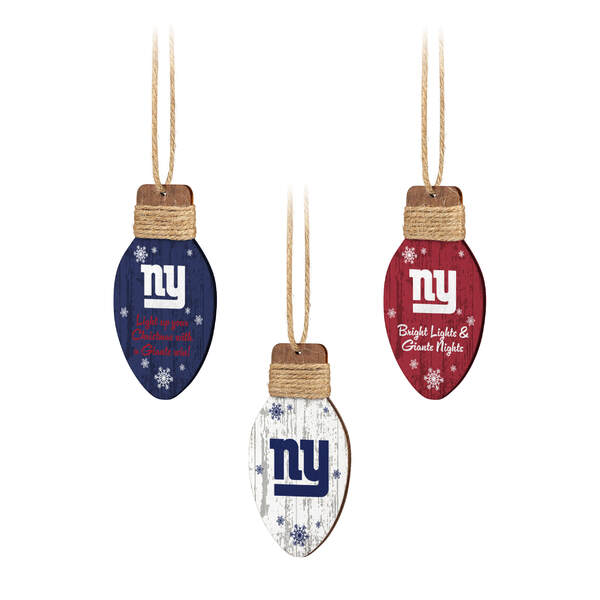 Item 143266 New York Giants Holiday Light Ornament