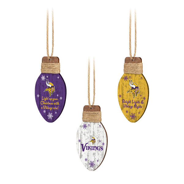 Item 143271 Minnesota Vikings Holiday Light Ornament