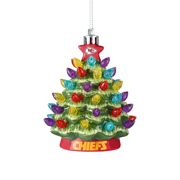 Item 143309 Kansas City Chiefs Ceramic Tree Ornament
