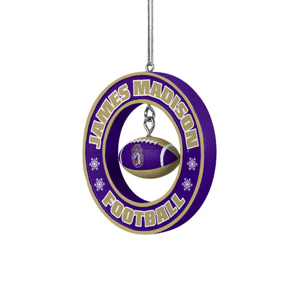 Item 143324 JMU Floating Football Ornament