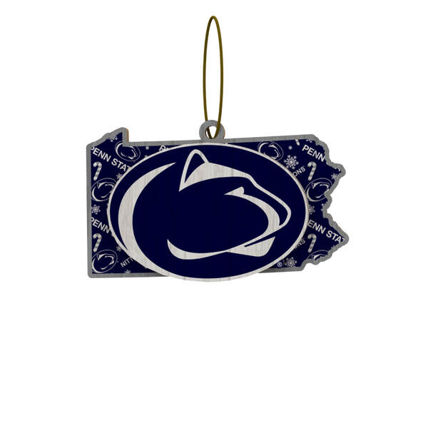 Item 143382 Penn State Wood State Ornament
