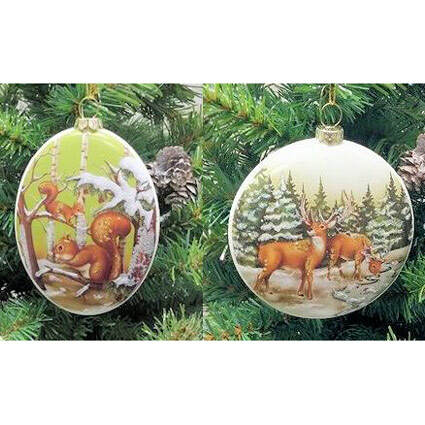 Item 147037 Squirrel/Deer Disc Ornament