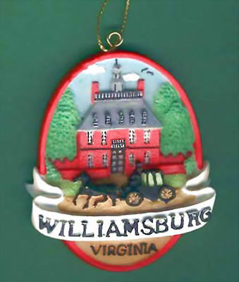 Item 152090 Oval Williamsburg Virginia Governor's Palace Ornament
