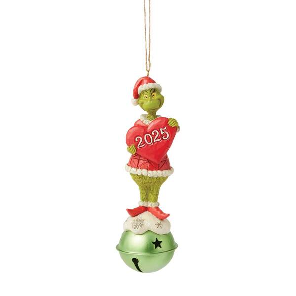 Item 156155 Grinch On Bell Dated 2025 Ornament