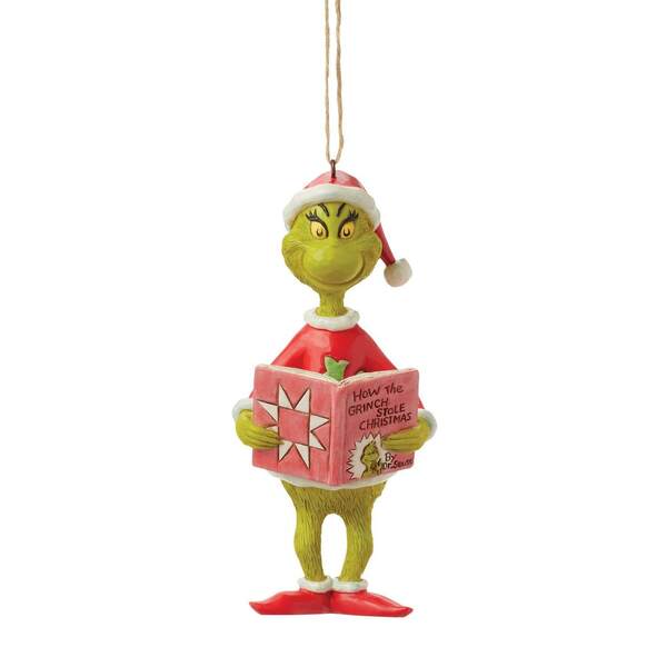 Item 156176 Grinch Holding Book Ornament