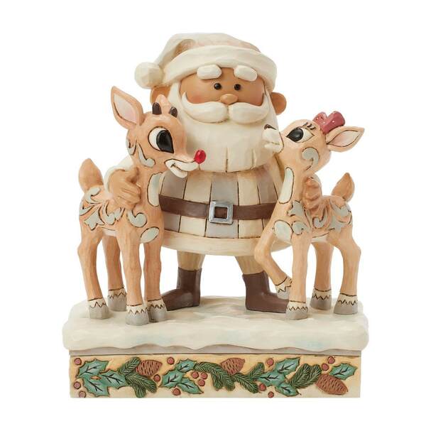Item 156222 Woodland Santa With Rudolph Figure