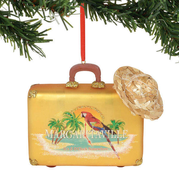 Item 156238 Margaritaville Suitcase Ornament