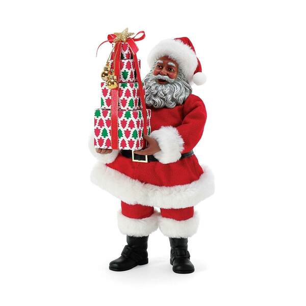 Item 156253 Tower Of Gifts Clothtique Santa