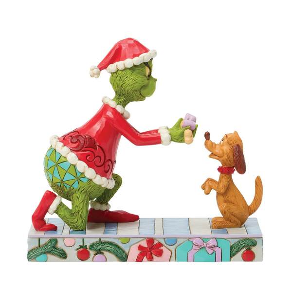Item 156318 Grinch Giving Max A Bone Figure
