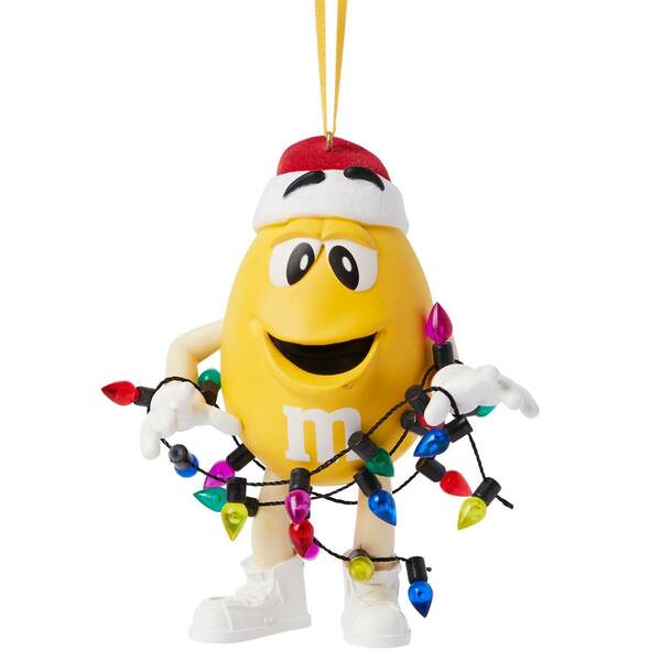 Item 156454 M&M Yellow Ornament