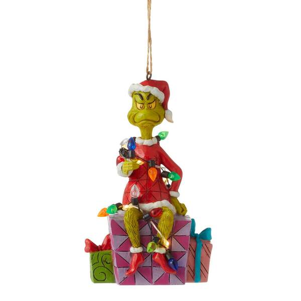 Item 156473 Grinch On Presents Ornament
