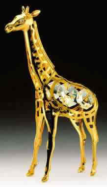 Gold Crystal Giraffe Ornament - Item 161051 | The Christmas Mouse