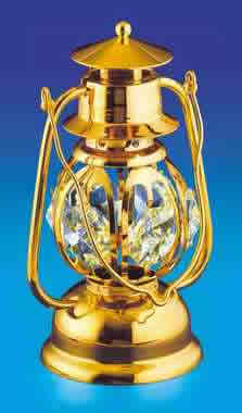 Item 161057 Gold Crystal Lantern Ornament