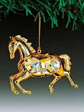 Item 161098 Gold Crystal Horse Ornament