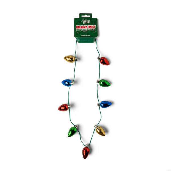 Item 164023 Holiday Frost Light Up Necklace