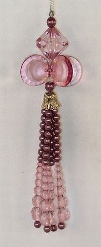 Item 170430 Pink Prism Top Dangle Ornament