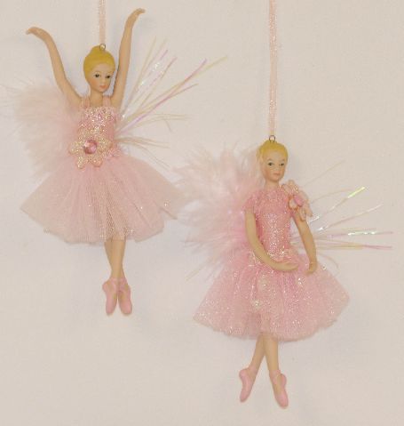 Item 170490 Pink Ballerina Girl Ornament 